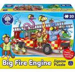 Erkek genel Big Fire Engine Puzzle -New (+3 Yaş)