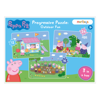 genel Peppa Pig - Progressive Puzzle: Outdoor Fun 