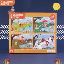 genel  4 Seasons / 4 Mevsim 4ü 1 Arada Puzzle 