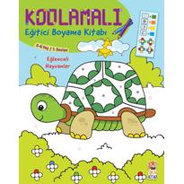  KODLAMALI EĞİTİCİ BOYAMA-EĞLENCELİ HAYVANLAR 