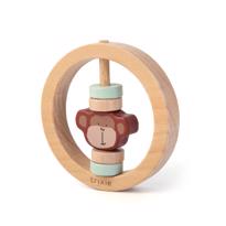 genel Wooden round rattle - Mr. Monkey 