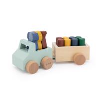 genel Wooden animal car with trailer 