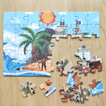Men genel Seyahat Boy - Korsanlar Puzzle 40 Parça