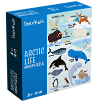 genel Seyahat Boy - Kuzey Kutbu Hayvanları Puzzle 40 Par 