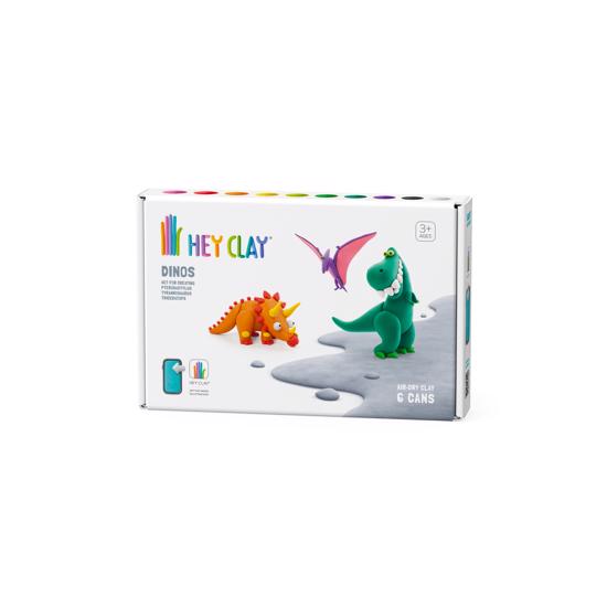 Erkek genel Hey Clay (6'lı kutu) - Dinozorlar (Pterodactylus,