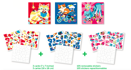 Men genel Sticker Puzzle -Funny Cats