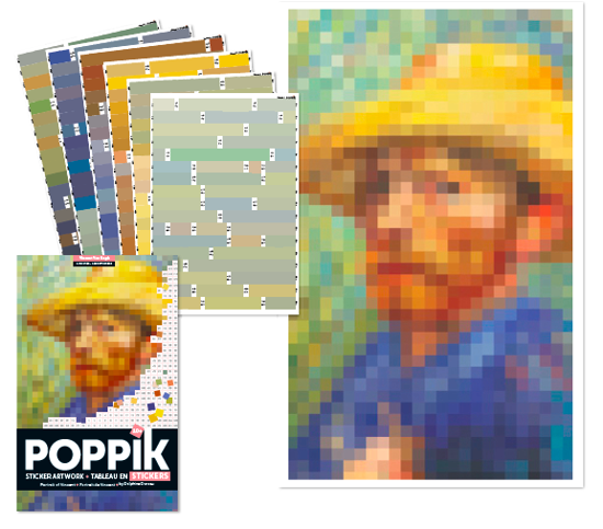 Erkek genel Creative Puzzle -1900 Stickers VINCENT VAN GOGH