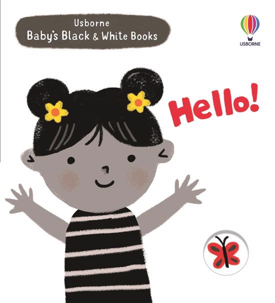 Erkek genel USB - Baby'S Black and White Books Hello