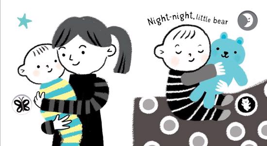 Erkek genel USB - Baby'S Black and White Books Hello