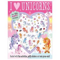 genel MBI - Puffy Stickers I Love Unicorns 