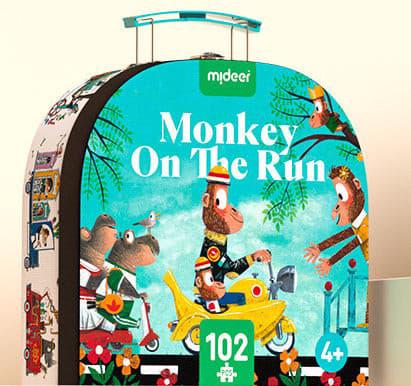 Erkek genel Gift Box Puzzle-Monkey on the Run