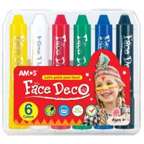 genel Amos Yüz Boyası 6lı Blister Ana Renkler 