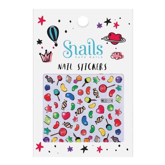 Erkek genel Tırnak Sticker Seti – Candy Blast