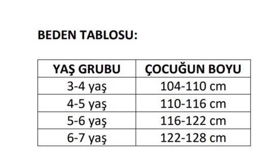 Erkek genel Dizlik seti 3lü Çok Renkli 104-110cm