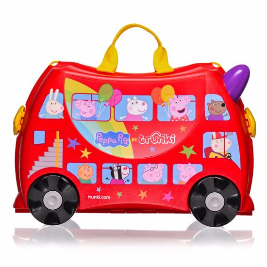 Erkek genel Trunki Çocuk Bavulu - Peppa Pig Party Bus