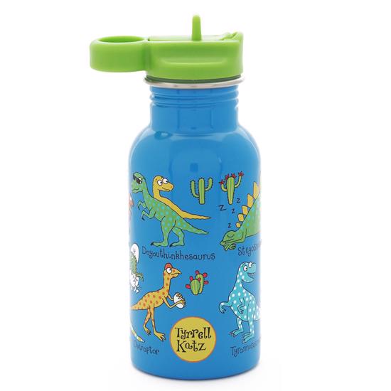 Erkek genel Tyrrell Katz Pipetli Çelik Matara 400ml - Dino