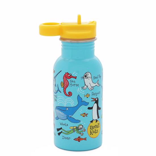 Erkek genel Tyrrell Katz Pipetli Çelik Matara 400ml - Ocean