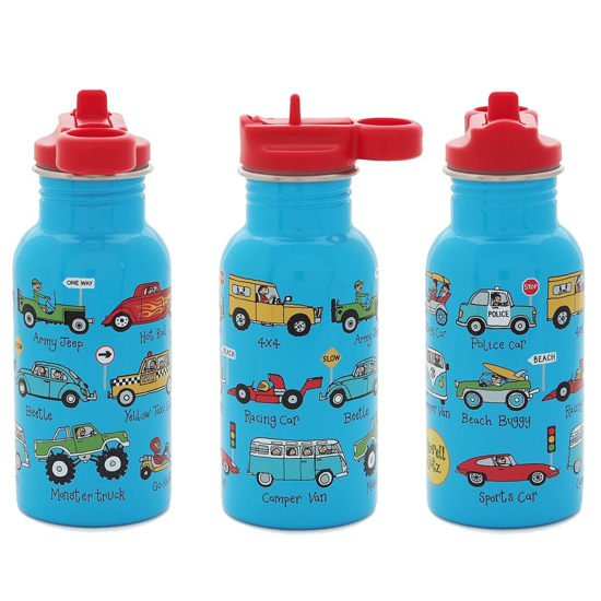 Erkek genel Tyrrell Katz Pipetli Çelik Matara 400ml - Cars