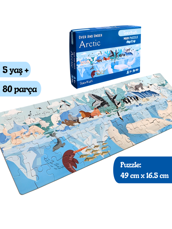 Erkek genel Midi Puzzle - Over and Under Arctic 80 pcs