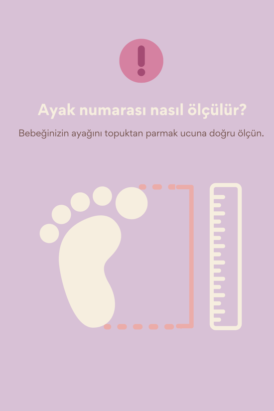 Men genel Moo Moo 16-17 Kaydırmaz İlk Adım Bebek Patik