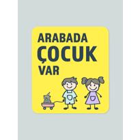 genel Arabada Çocuk Var Araba Sticker 