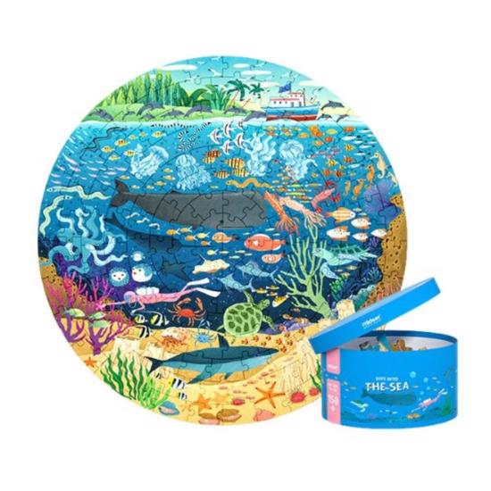 Erkek genel 150P Round Puzzle - Dive into the Sea