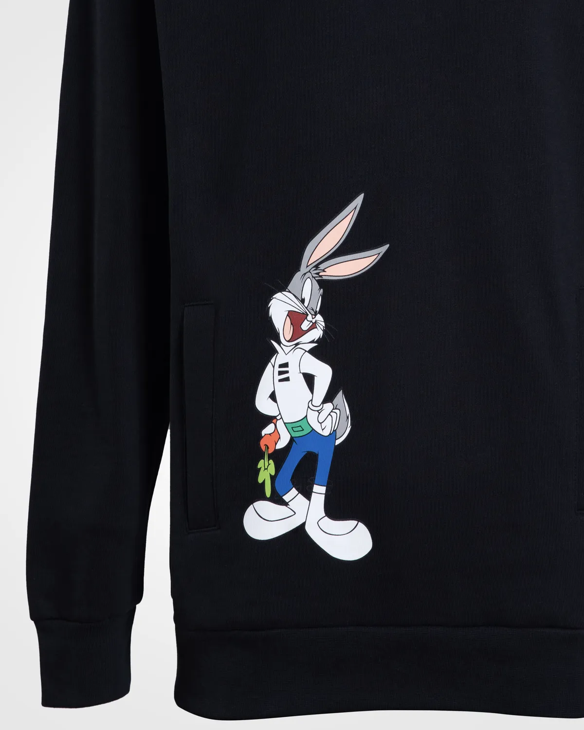 Authentic Daxen Warner Bros Looney Tunes Unisex Siyah Beyaz Comfort Fit Hoodie KAPPA Turkiye