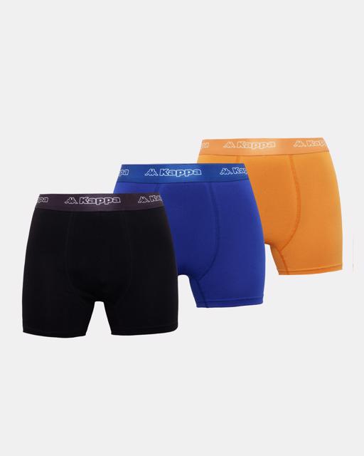 Siyah Logo Kabox Erkek Siyah-Turuncu-Lacivert Regular Fit Boxer - KAPPA® Türkiye