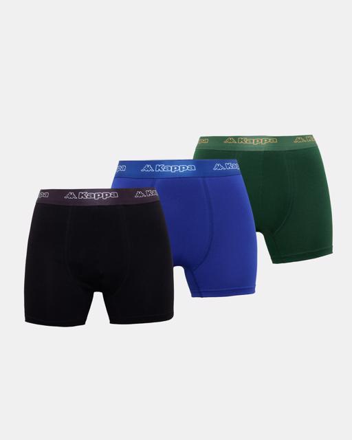 Siyah Logo Kabox Erkek Siyah-Lacivert-Haki Regular Fit Boxer - KAPPA® Türkiye