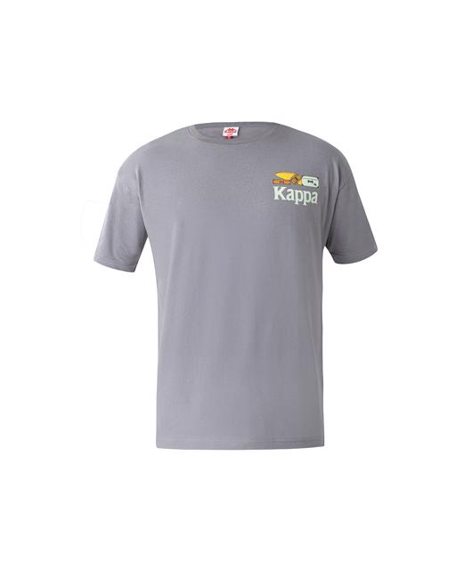 Siyah Authentic Graphik Paras Tur Unisex Antrasit Comfort Fit Tişört - KAPPA® Türkiye