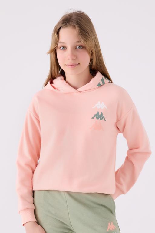 Turuncu Danita Kız Çocuk Somon Regular Fit Sweatshirt - KAPPA® Türkiye