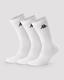 Authentic Sally  3pack Unisex Gri -Siyah-Beyaz Regular Fit Çorap