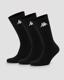 Authentic Sally  3pack Unisex Gri -Siyah-Beyaz Regular Fit Çorap