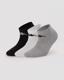 Authentic Sandy  3pack Unisex Gri -Siyah-Beyaz Regular Fit Çorap