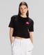 Kappa Authentic Hannah T-Shirt Kadın Siyah Regular Fit Tişört
