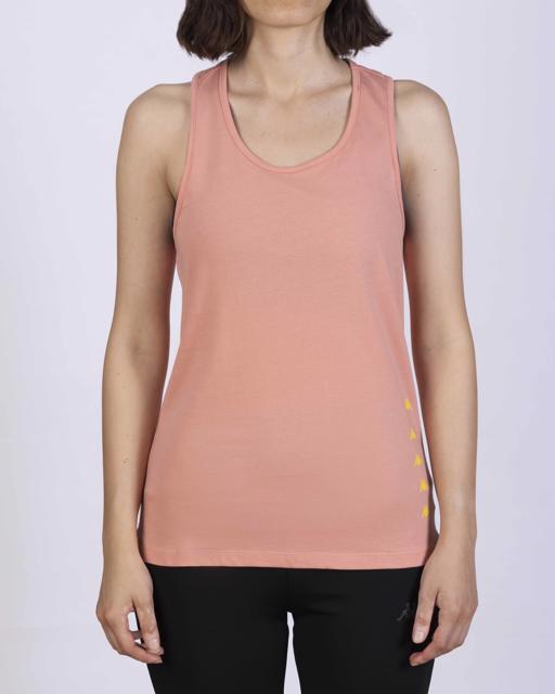 Pembe Survivor Woman Tank 2 Kadın Pembe-Sarı Regular Fit Atlet - KAPPA® Türkiye