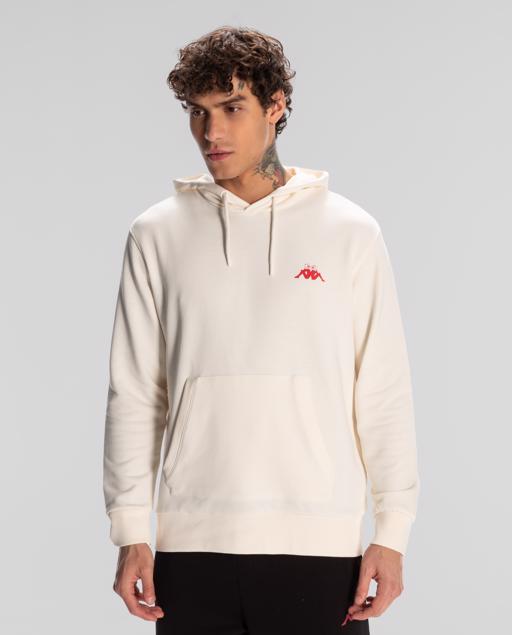 Beyaz Authentic Space Jump Hoodie Erkek Beyaz Regular Fit Hoodie - KAPPA® Türkiye