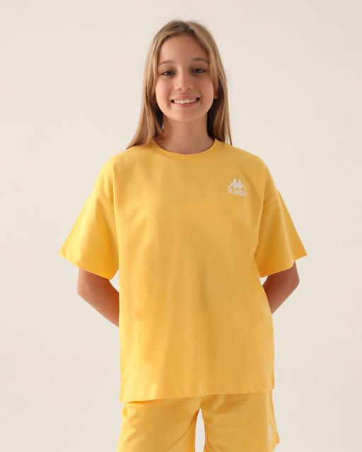 Sarı Authentic Chelsey Kız Çocuk Sarı Regular Fit Tişört - KAPPA® Türkiye