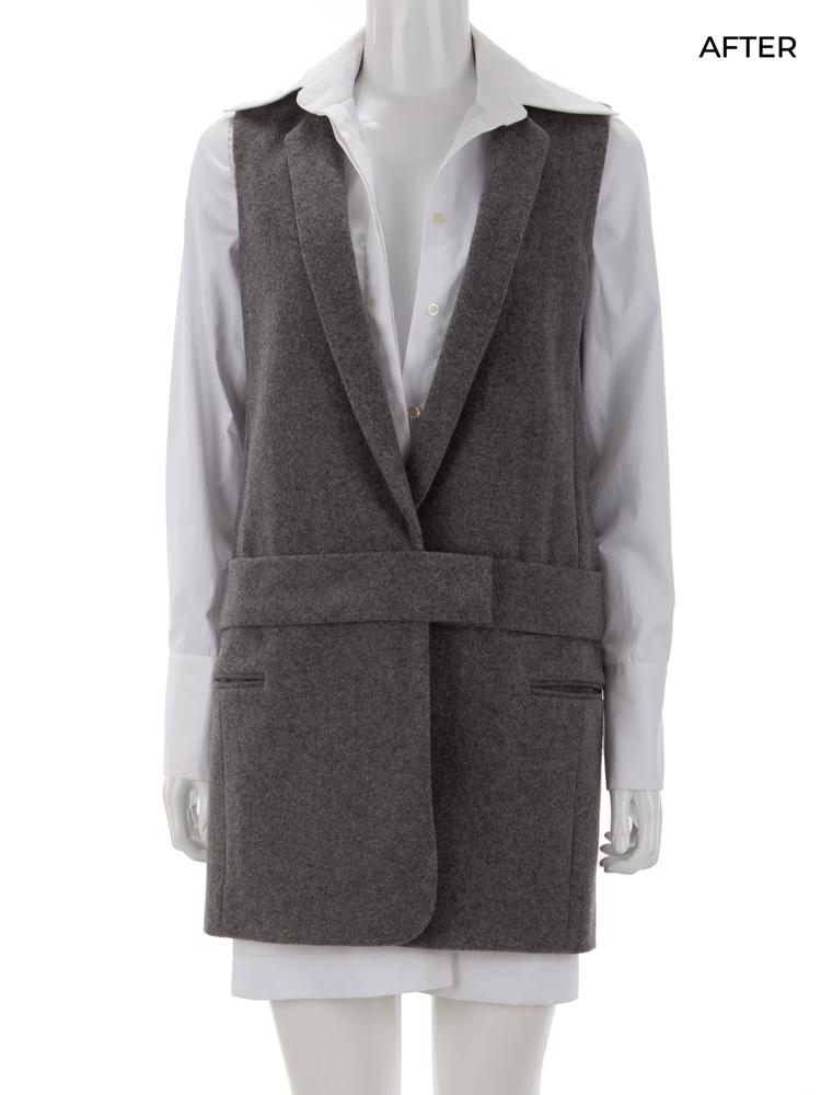 Bayan Gri VICTORIA BY VICTORIA BECKHAM YELEK UPCYCLED