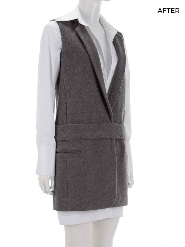 Bayan Gri VICTORIA BY VICTORIA BECKHAM YELEK UPCYCLED