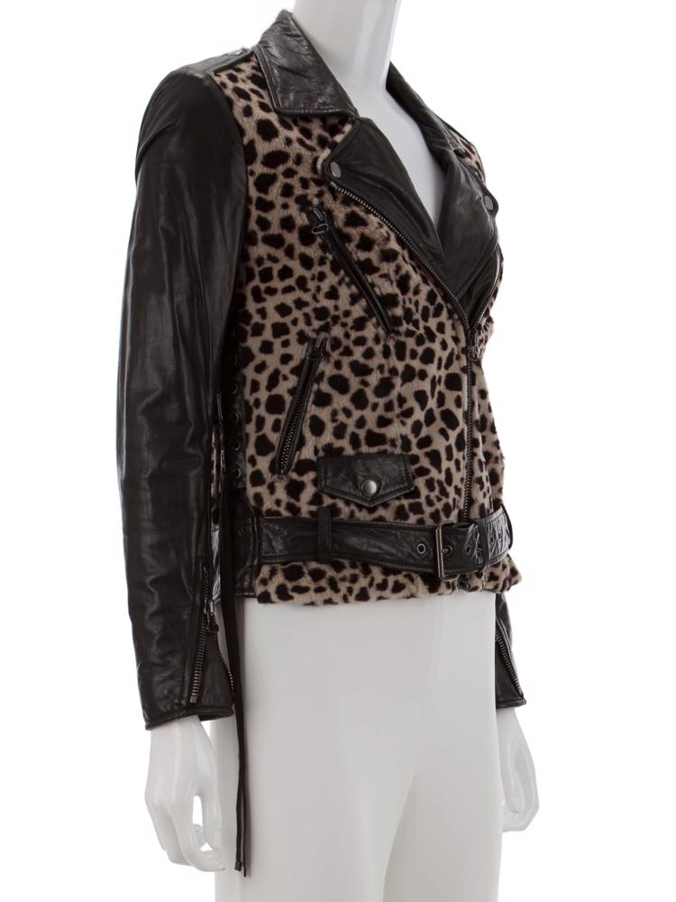 Bayan Siyah PHILLIP LIM DERİ CEKET