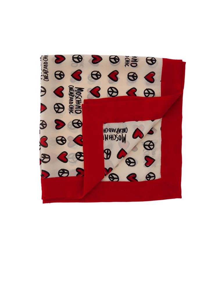 Bayan Beyaz MOSCHINO CHEAPANDCHIC EŞARP