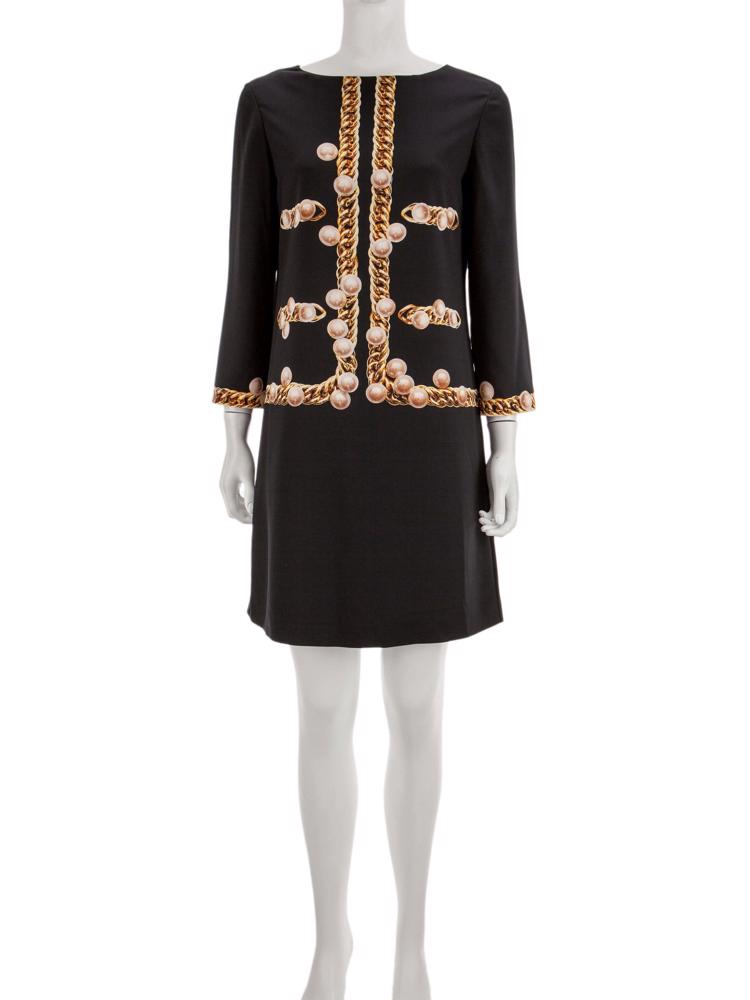Bayan Siyah MOSCHINO  CHEAPANDCHIC ELBİSE
