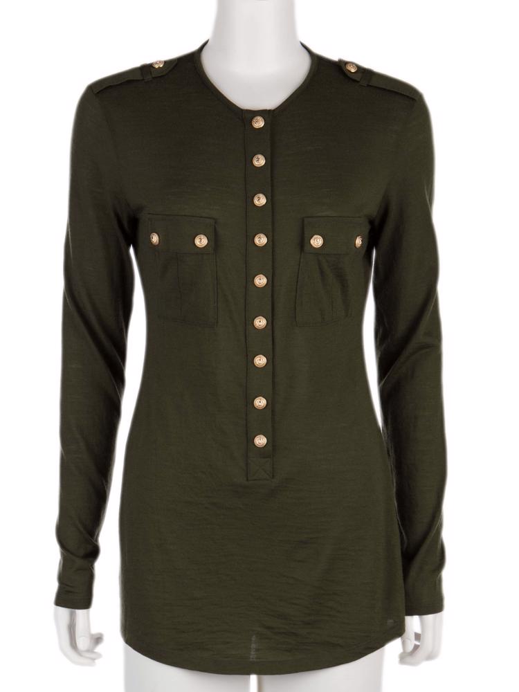 Bayan Yeşil BALMAIN BLUZ