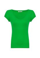 Bayan Yeşil V Yaka Tişört