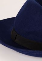 Bayan Mavi Siyah Şeritli Şapka