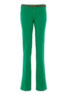 Bayan Yeşil Düşük Bel Bol Paça Pantolon