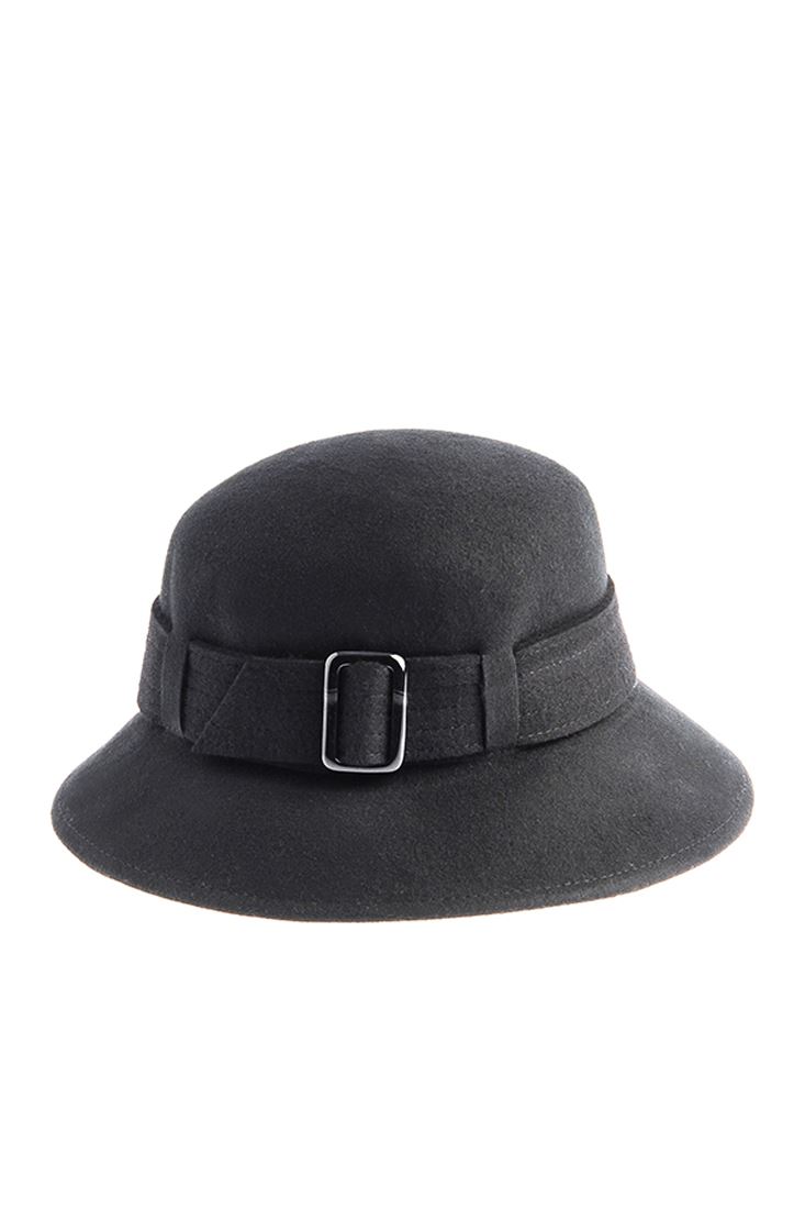 Bayan Siyah Toka Detaylı Yün Şapka