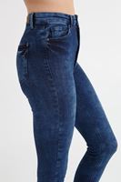 Bayan Mavi Ultra Yüksek Bel Skinny Jean Pantolon