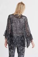 Bayan Çok Renkli Desenli Kimono
